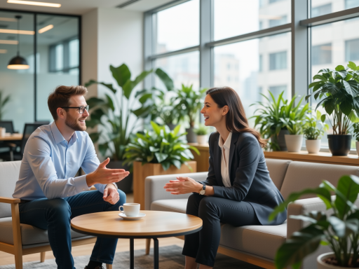 专业情感咨询师提供心理支持，温暖的办公室环境，柔和的灯光，专业的咨询服务场景